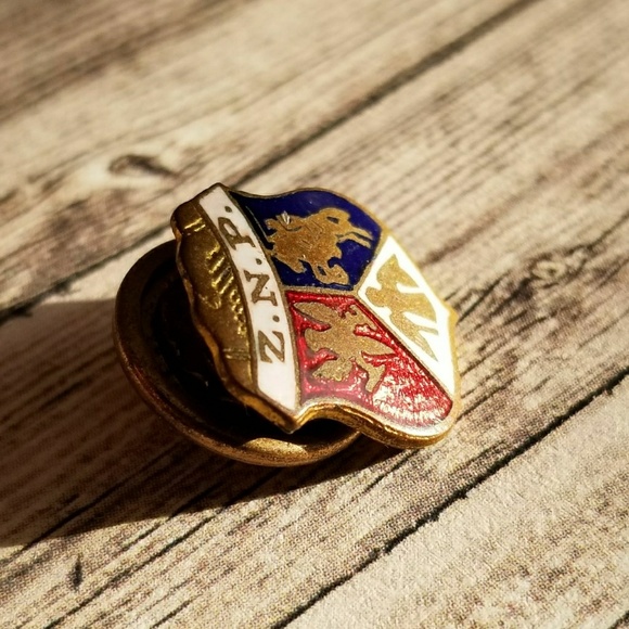 Relisted - vintage Z.N.P collar pin stud Polish national ? - Picture 5 of 6